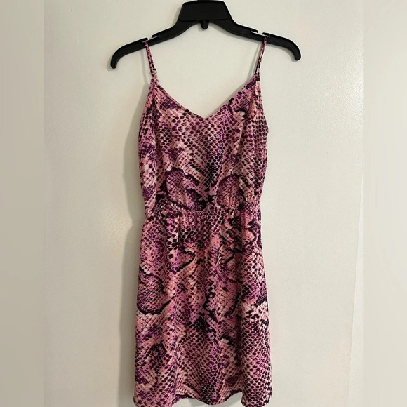 Aqua Patterned Light Dress - Purple and Pink - Picture 1 of 4